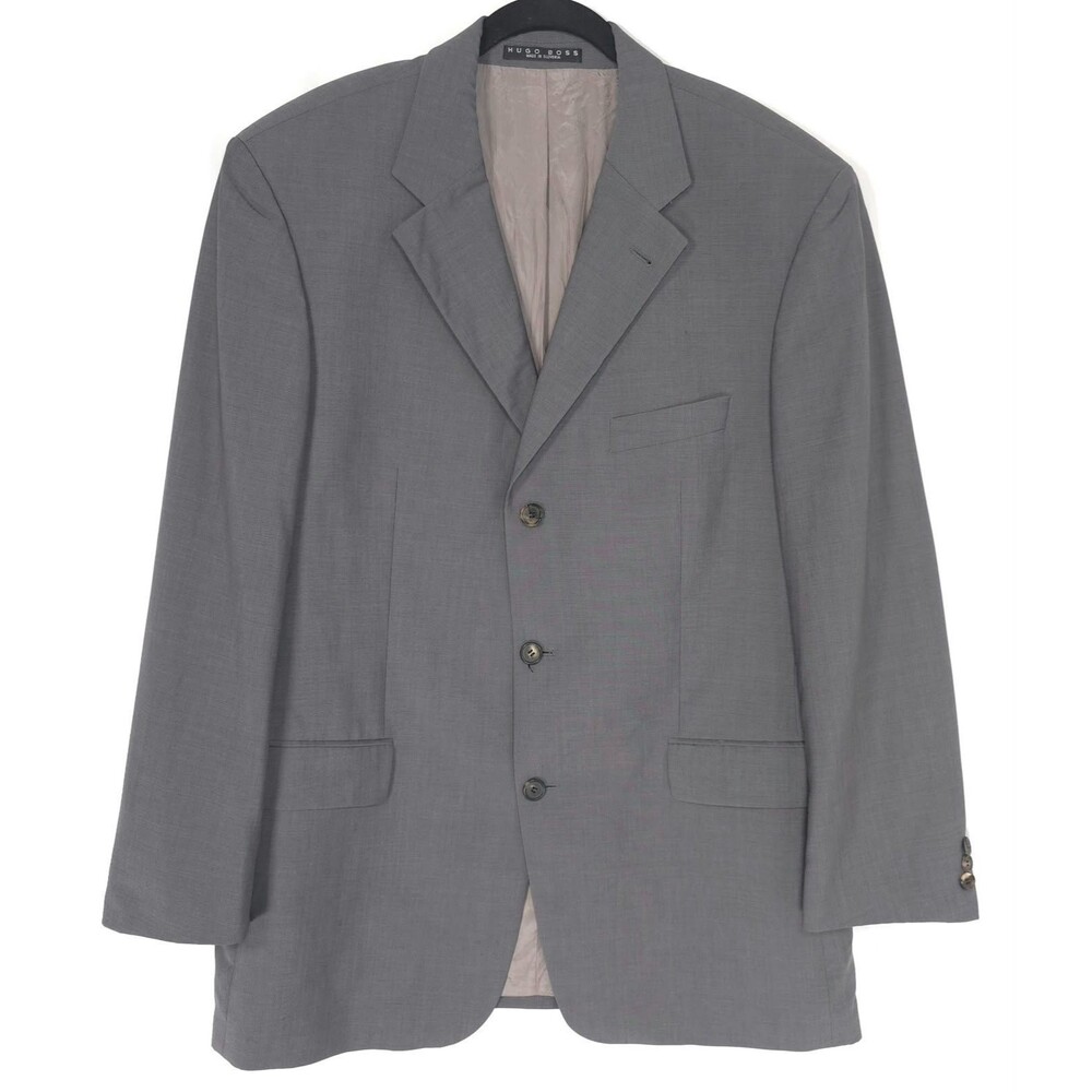 HUGO BOSS Sport Coat Blazer 44R Wool Summer Kid Mohair GUABELLO DA VINCI LUCCA